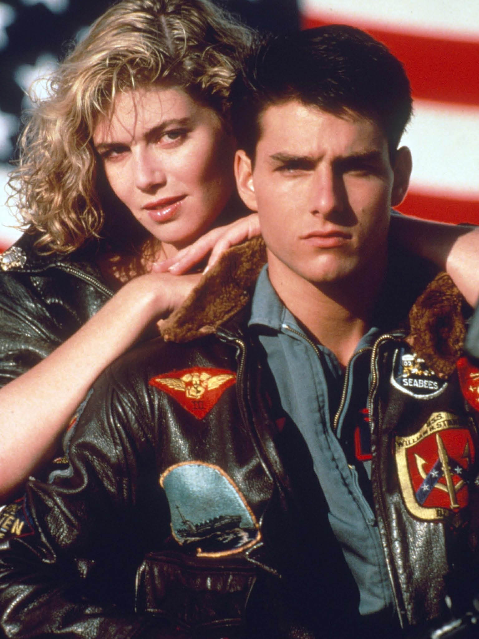 Mandatory Credit: Photo By Rex Features TOM CRUISE AND KELLY MCGILLIS IN  TOP GUN  FILM  TOP GUN  - 1986 (EDITORIAL USE ONLY) EDITORIAL USE ONLY